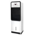 Tour rafraîchisseur mobile réversible chaud froid, fonction eau et glace, écran tactile télécommande pour usage domestique