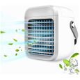 Climatiseur Portable Mini Refroidisseur D'air Portable, Climatiseur Mobile à Refroidissement Rapide 3 En 1, Ventilateur USB Ave