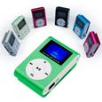 OCIODUAL Lecteur de Musique Numérique MP3 en Métal Mini USB Vert Supporte Carte SD jusqu'à 32Go avec Écran LCD-0