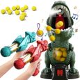 Jouets interactifs dinosaures parent-enfant, Jouets de tir pour enfants, 2 pistolets dinosaures, 24 balles souples, gros dinosaure-0