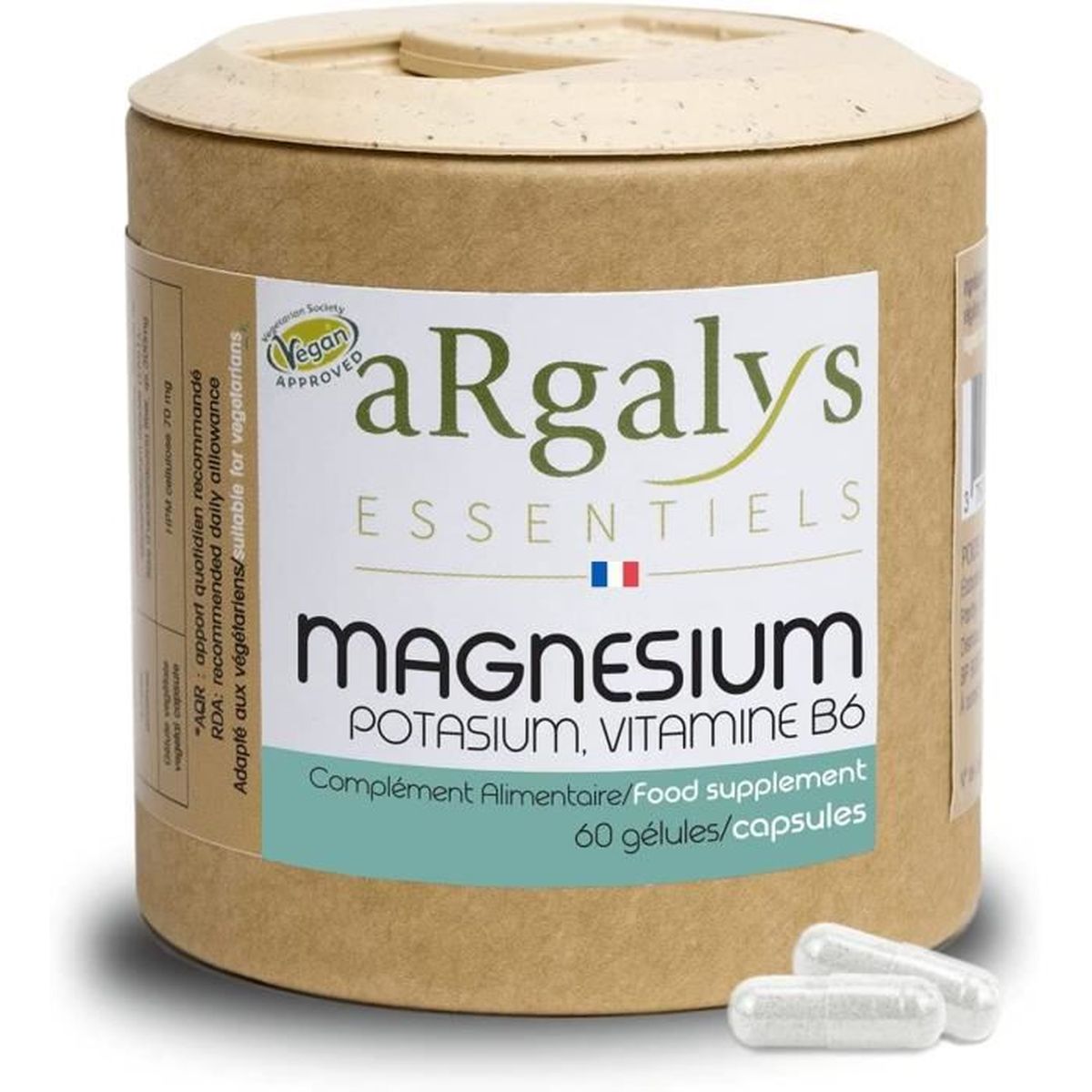 Magnésium Marin et Bisglycinate + Potassium + Vitamine B6 Combat