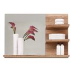 TRENDTEAM Miroir mural avec étagères - TREND TEAM - Cancun Boom - Bois - 72 cm - FSC - Marron