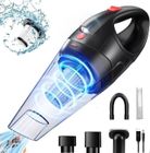 BEYAWL Aspirateur à Main Sans Fil 5200PA, Petit Aspirateur de Voiture Portable Rechargeable avec LED, pour Voiture Maison Canapé