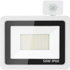 ONEVER Led Projecteur Détecteur de Mouvements, 50W Blanc Froid Imperméable IP65 Spot Floodlight Eclairage extérieur et Intérieur