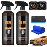 2 Pcs Bronze Bomber Wheel Cleaner,Bronze Bomber Non-Acid Wheel Cleaner,Brake Dust Remover Wheel Cleaner,Perfect for Cleaning Wheels.