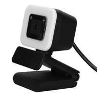 GOTOTOP Webcam 2K Webcam de streaming 2K Caméra Web HD avec mise au point automatique USB avec microphone tactile pour réunion de