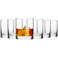 Krosno Verre à Whisky - Lot de 6 Verres - 300 ml - Whisky Cadeau Homme - Collection Blended - Lavable au Lave-Vaisselle