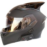 Casque Modulable Bluetooth Moto Modulable Flip-Up Helmet Casques Motocross Integral Helmet Dot Homologué Full Face Motorcycle Helm