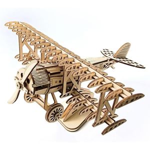 KIT MODÉLISME Kit de maquette d'avion en bois 3D pour adultes, d