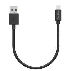 CÂBLE TÉLÉPHONE Cable 20cm USB-C Noir pour Oppo A16 / A16s / A53 /