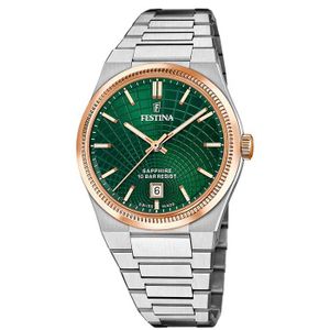 Montre Festina Vert Femme - Bracelet Acier Inoxydable 316L Mademoiselle