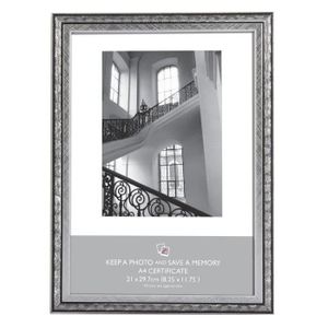 1/ longue Argent//noir Cadre de 3/