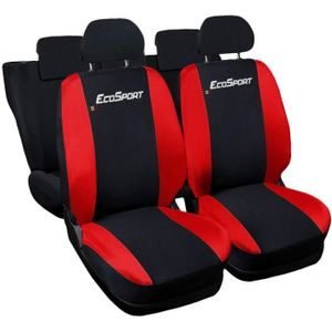 HOUSSE DE SIÈGE Lupex Shop Housses de siège auto compatibles pour Ecosport Noir Rouge