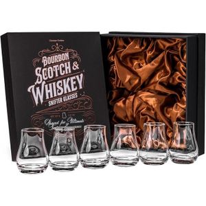 WHISKY BOURBON SCOTCH Lot De 6 Verres À Whisky, Scotch, Bourbon | Copita