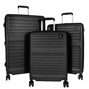 SET DE VALISES Set de 3 valises 20cm-26cm-31cm Abs Noir - ba20723
