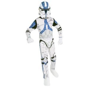 DÉGUISEMENT - PANOPLIE Déguisement Star Wars - Clone Trooper - Enfant - Blanc/Bleu - Licence Officielle