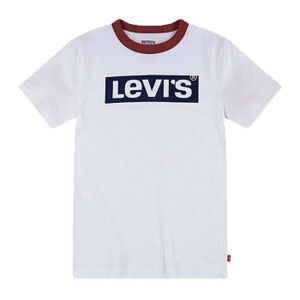 T-SHIRT Ringer T-Shirt Mc Garçon LEVIS - Taille 10 ans - Couleur BLANC