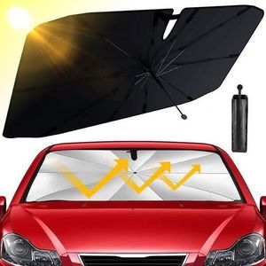 Pare-Soleil Intérieur pour Pare-Brise de Voiture, Parasol Parapluie pour  SUV et Camion, Dessin Breveté (125X65 cm pour Auto Petit)