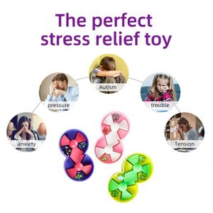 Jouet spinner rotatif rose 1 pièce, jeu pour bébé, soulagement du Stress  pour nourrissons, jouets éducatifs rotatifs, cadeau pour enfants, Mode en  ligne