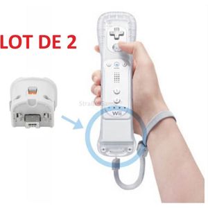 ADAPTATEUR MANETTE 2 x Wii motion plus pour manette Wiimote Nintendo 