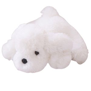 POUPÉE Doll TD® Oreiller en forme de chien blanc pour enfant - Jouet créatif en peluche pour chiot - Poupée de voiture