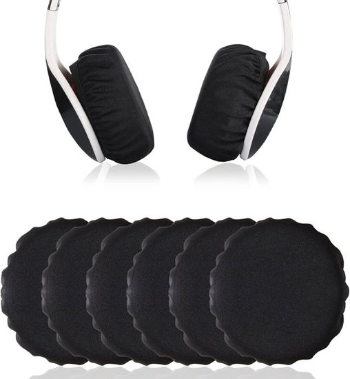 3 Paires De Housses Lavables Pour écouteurs - Taille 9-11 Cm, Anti-transpiration Et Poussière, Noir