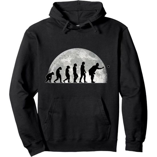 Évolution Pétanque Sweat à Capuche - Cadeau Humoristique Pour Joueurs De Pétanque