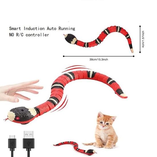 Serpent Radiocommandé Infrarouge - Jouet RC Amusant, Pour Tours Et Divertissement - Neuf
