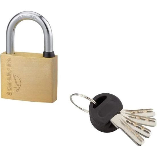 Lot De 2 Cadenas 20mm - Laiton & Acier Chromé, 4 Clés - Sécurité Valises, Casiers, Sacs