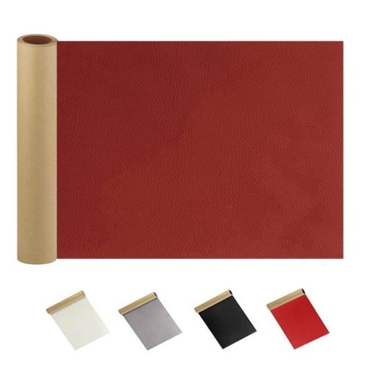 Patch de Réparation en Cuir 50 x 137cm,PU Patch Simili Cuir Autocollant