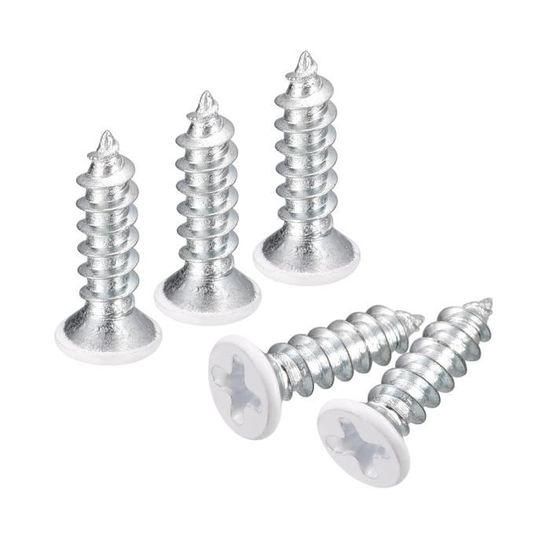 Lot De 100 Vis Autotaraudeuses En Acier Inoxydable 304 - Tête Fraisée Phillips, M3x16 Mm, Marque Uxcell, Neuves