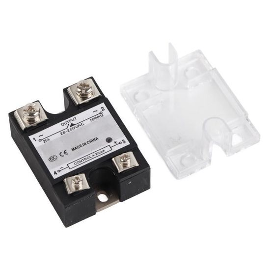 Relais à Semi-conducteurs SSR-10 DD 10A 5-220V DC Relais à Semi