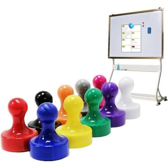 Tableau Magnétique Mural Pour Photos Et Notes - 4 Bandes Aimantées Avec 10 Aimants Colorés Pour Bureau Frigo