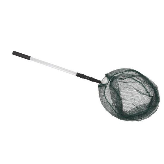 Épuisette De Pêche Télescopique - 190cm - Filet En Caoutchouc - Pliable Et Léger - Pour Carpe, Truite, Crevette