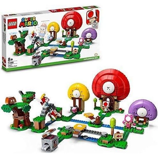 LEGO 71368 Super Mario Jeu de construction - Ensemble d'extension La chasse au trésor de Toad LEGO