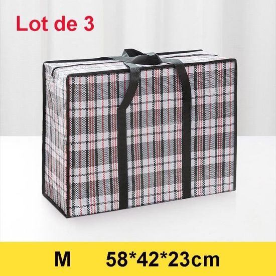 HENGBIRD Lot De 3 Grands Sacs De Courses Réutilisables
