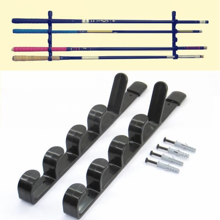Paire De Supports Muraux Pour Canne à Pêche - Fixation Verticale, Rangement Gain De Place