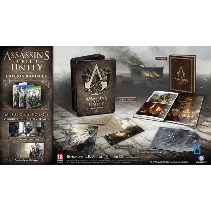 Ubisoft Assassins Creed Unity Bastille Edition Jeu PS4