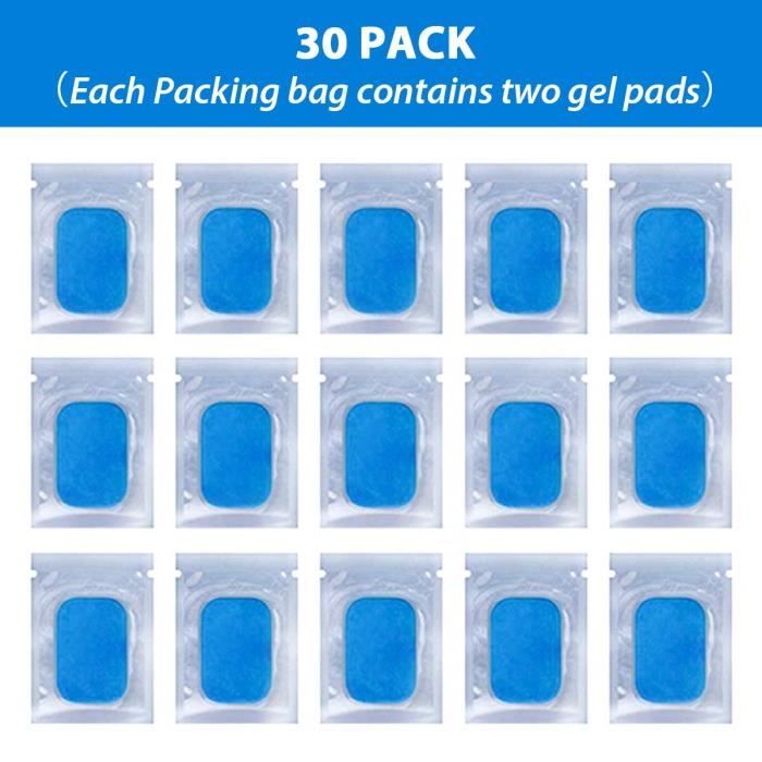 Replacement Gel Feuille Électrodes de Formation pour Electrostimulateur Musculaire Toner EMS 30 Feuille pour Gel Pad