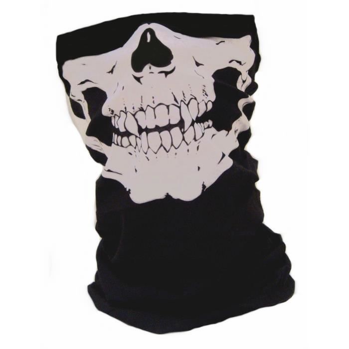 Tour de Cou Tete de Mort Microfibre + Polaire