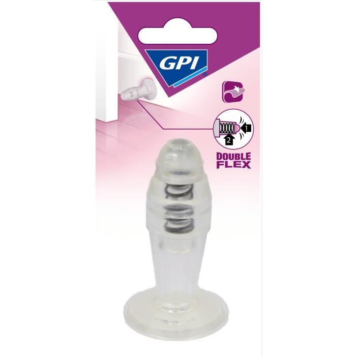 GPI Butée de porte murale fusée - Transparent