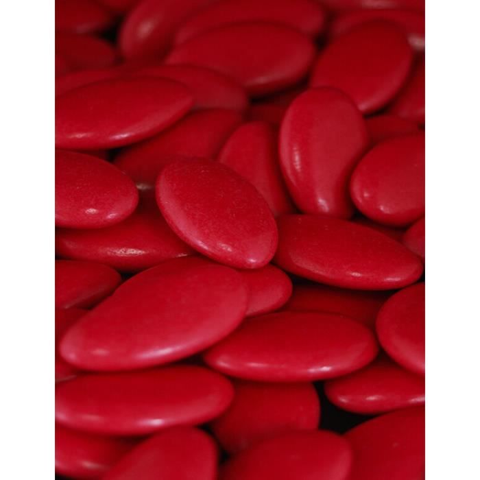 Dragées Chocolat Rouge - 1kg
