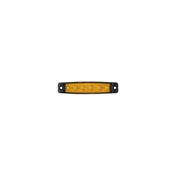 FEU DE POSITION LATERAL 6 LED ORANGE 12 V ULTRA PLAT