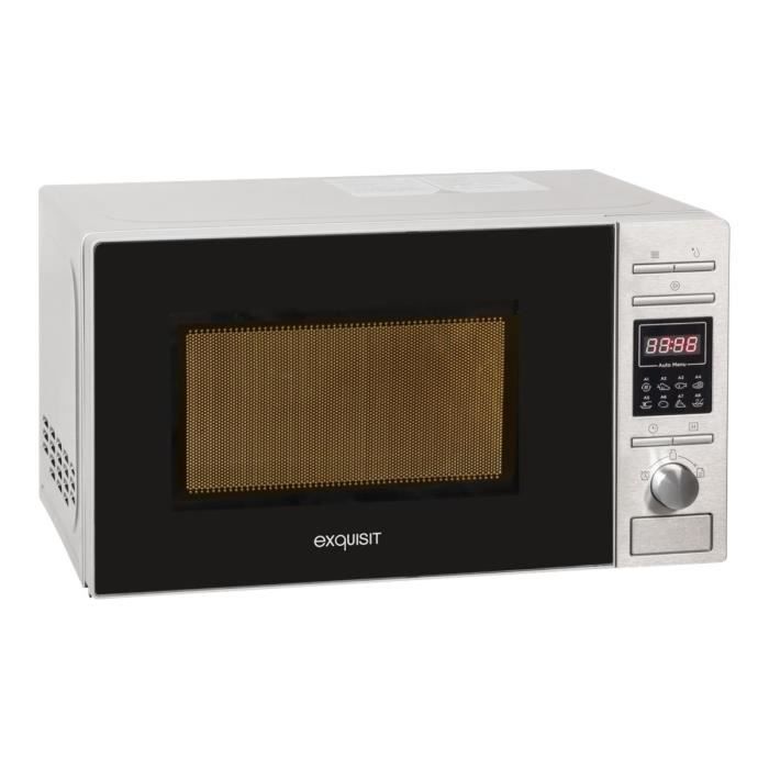 Exquisit MW820DI Four micro-ondes monofonction pose libre 20 litres 700 Watt argenté(e)
