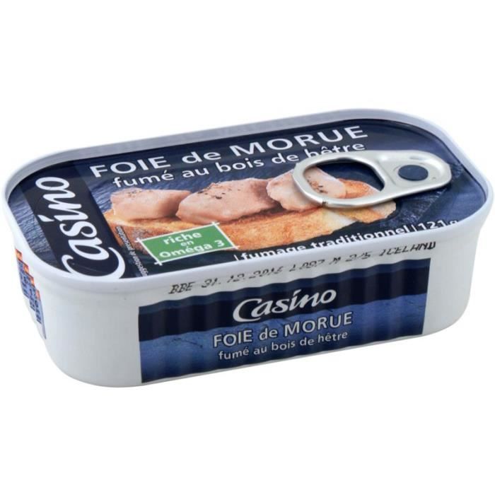 Foie de morue fumé au bois de hêtre - 121 g