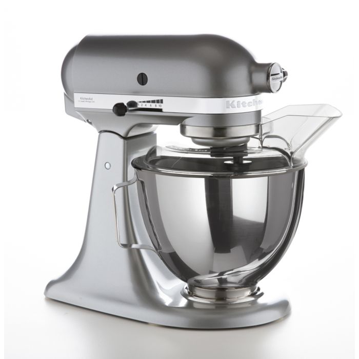 KitchenAid 5KSM95PSECU, 4,3 L, Argent, foie, 220 tr-min, Batteur, Mélange, 1,143 m