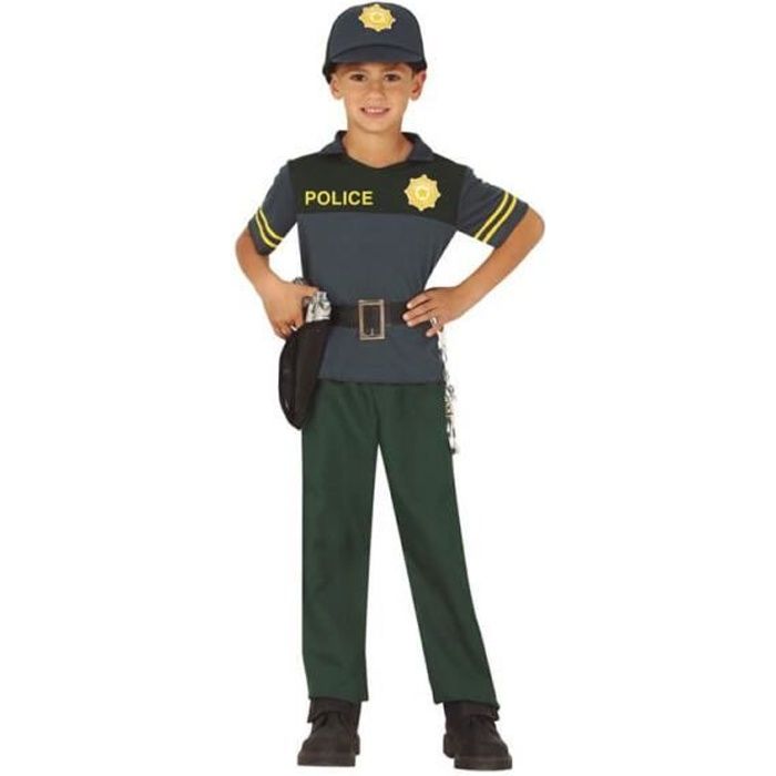Déguisement de police verte pour enfants
