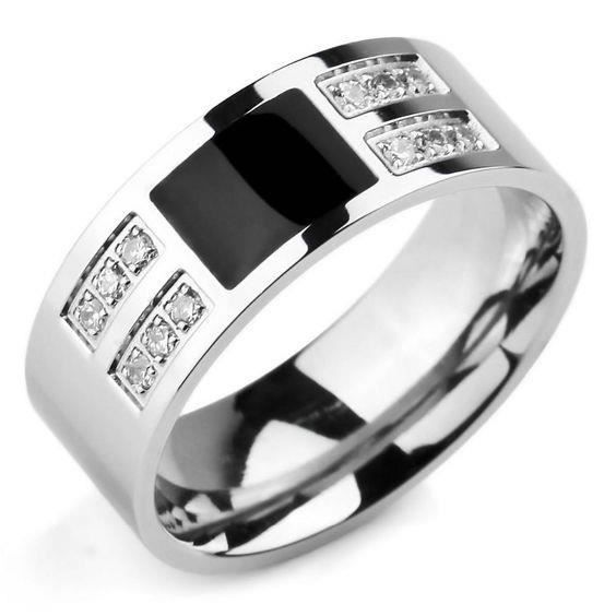 Hommes Bague En Diamant Biker Punk Anneaux De Fiançailles Bijoux