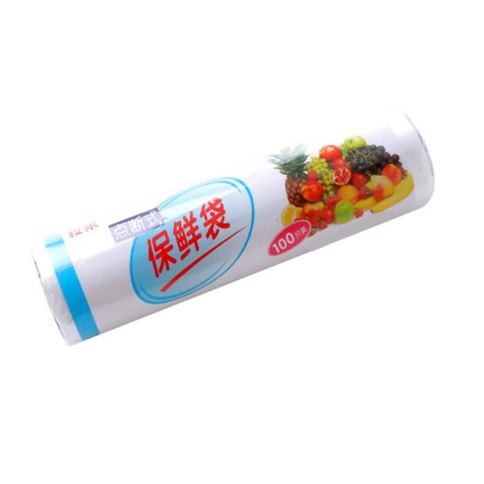 100 Pcs/Roll Vacuum Sealer Roll Food Grade Bag Thicken Vegetable Storage Bags for Saver (30X20CM)