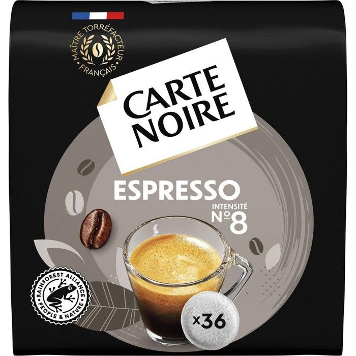CARTE NOIRE Dosettes Espresso N°8 x36 - 250 g